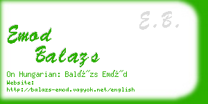 emod balazs business card